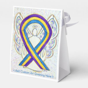 Bladder Cancer Awareness Ribbon Party Favour Boxes