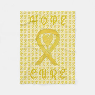 Bladder Cancer Awareness Ribbon Soft Chemo Blanket