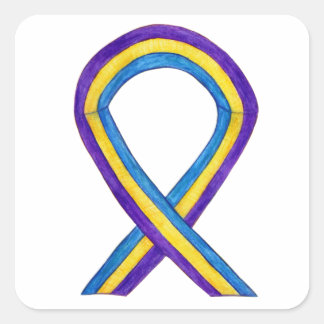Bladder Cancer Awareness Ribbon Sticker Decals