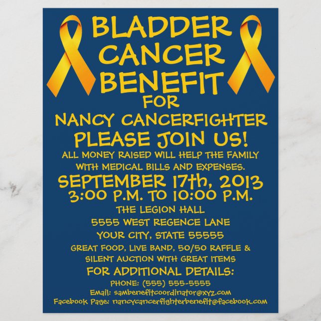 Bladder Cancer Benefit Flyer (Front)