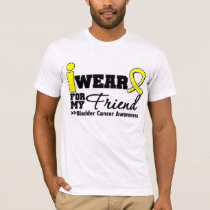 Bladder Cancer I Wear Yellow Ribbon For My Friend T-Shirt