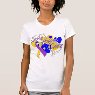 Bladder Cancer Love Hope Cure T-Shirt