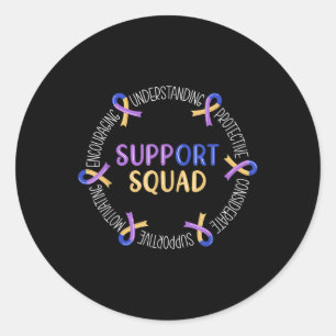 Bladder Cancer Support Squad Bladder Cancer Awaren Classic Round Sticker