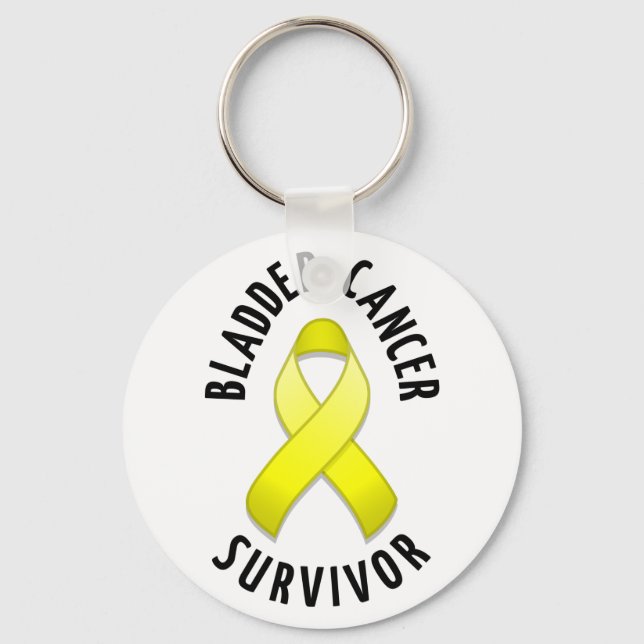 Bladder Cancer Survivor Keychain (Front)