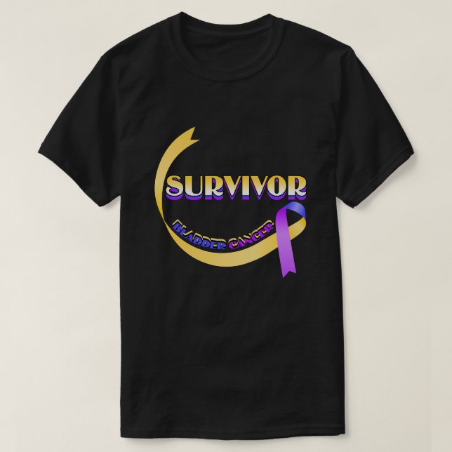 Bladder Cancer Survivor T-Shirt (Design Front)