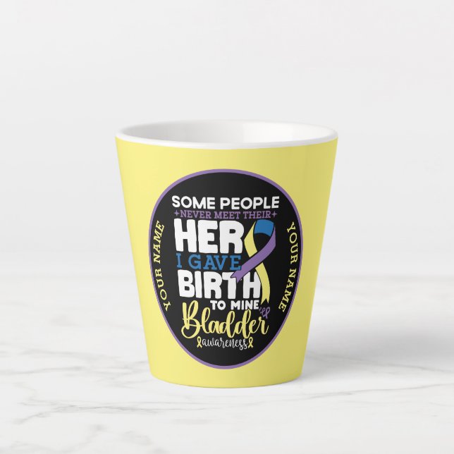 Bladder warrior Some People Never Meet Their Hero Latte Mug (Front)