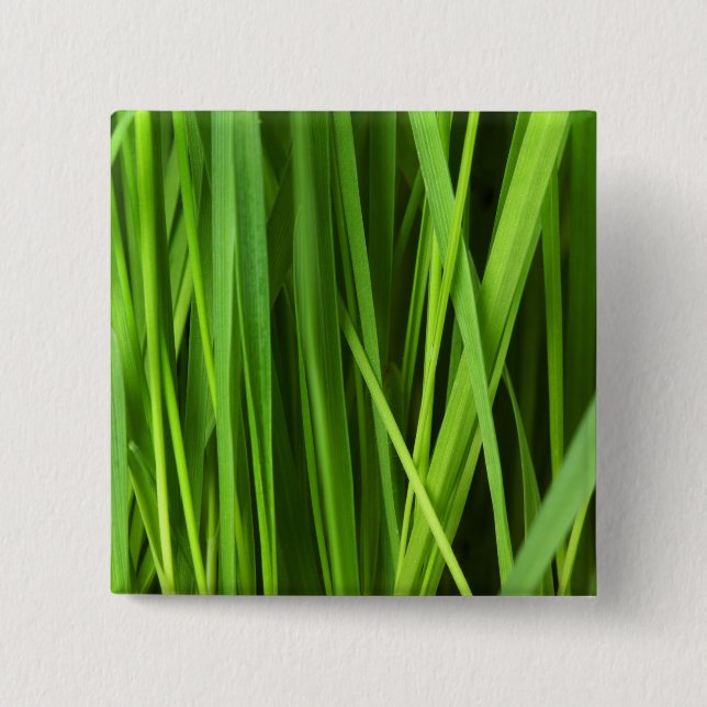 Blades of Grass 15 Cm Square Badge (Front)