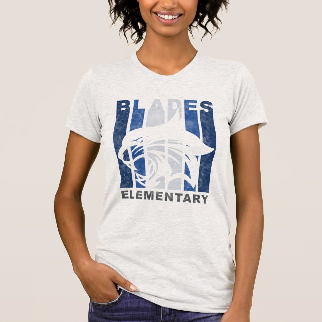 Blades Retro Elementary School T-Shirt (Front)