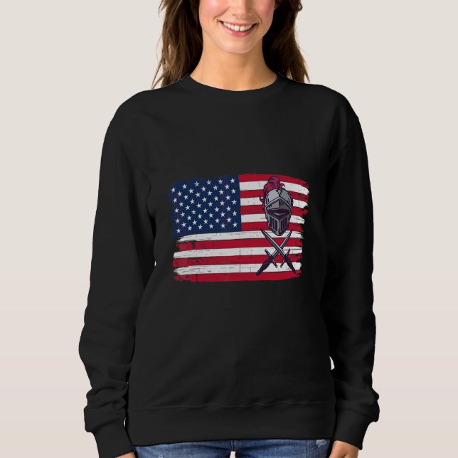 Bladesmith Striker Patriotic Us Flag 1 Sweatshirt (Front)