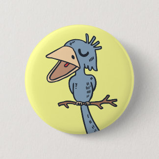 Blah Blah Bird 6 Cm Round Badge