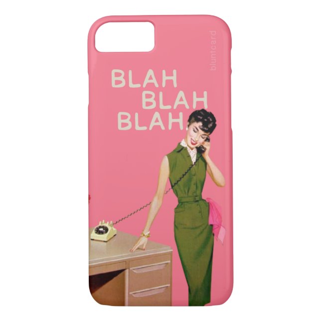 Blah Blah Blah Case-Mate iPhone Case (Back)