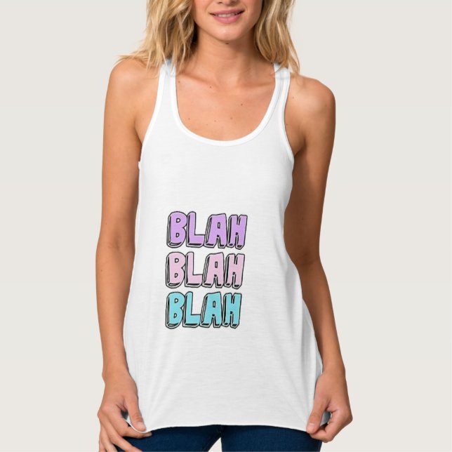 BLAH BLAH BLAH DSESIGN  SINGLET (Front)