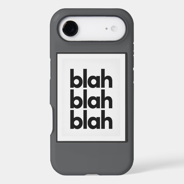 BLAH BLAH BLAH phone case (Back)