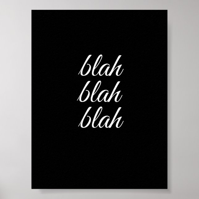 blah blah blah - poster (Front)