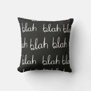 Blah blah seamless pattern.  cushion