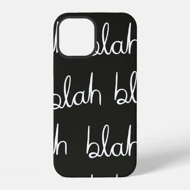 Blah blah seamless pattern.  iPhone case (Back)