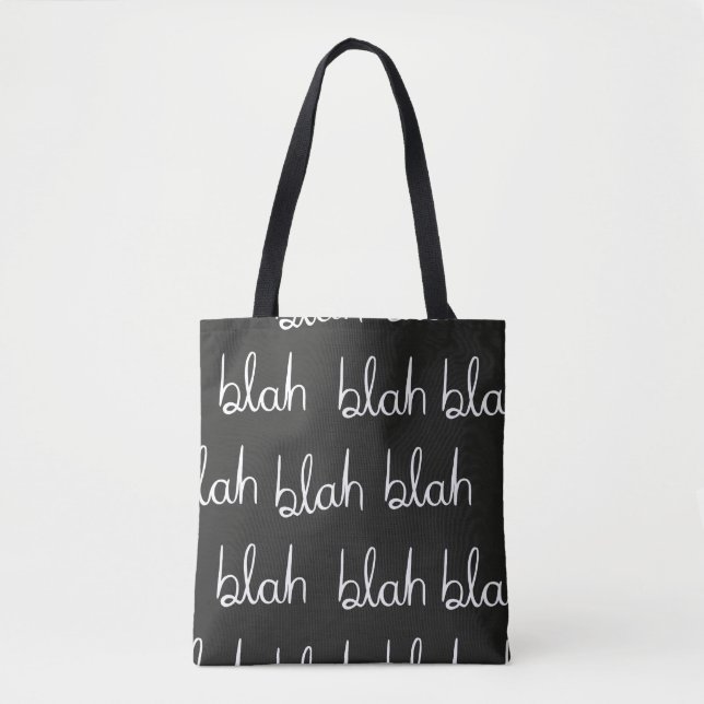 Blah blah seamless pattern.  tote bag (Front)