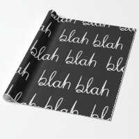 Blah blah seamless pattern.