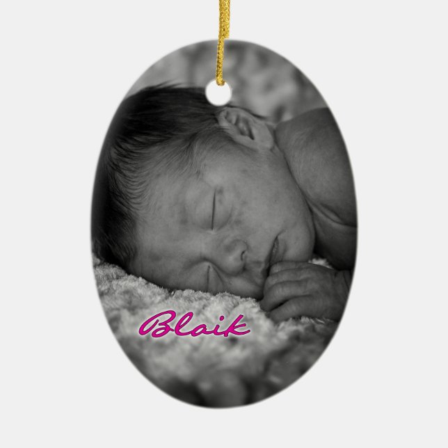 Blaik Ceramic Tree Decoration (Front)