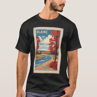 Blaine Minnesota Usa Vintage Travel Tourism   T-Shirt