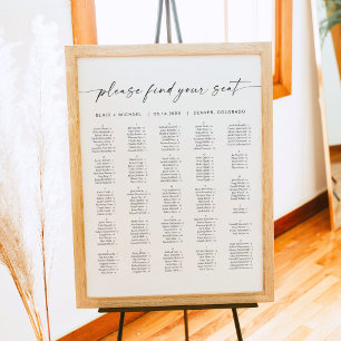 BLAIR Alphabetical Wedding Seating Chart