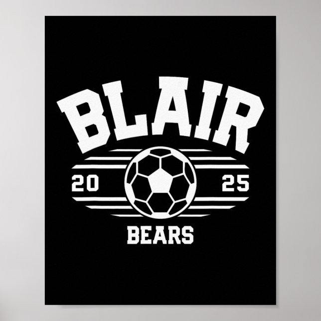 Blair Bears Soccer Byll 2025  Poster (Front)