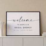 BLAIR Minimalist Boho Bridal Shower Welcome Sign<br><div class="desc">This bridal shower welcome sign features a boho handwritten font and modern minimalist design. Edit all the colours and *most* wording to meet your needs. This welcome sign makes the perfect addition to your modern,  contemporary,  industrial,  or bohemian bridal celebration.</div>