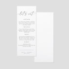 BLAIR Modern Bohemian Let's Eat Dinner Menu