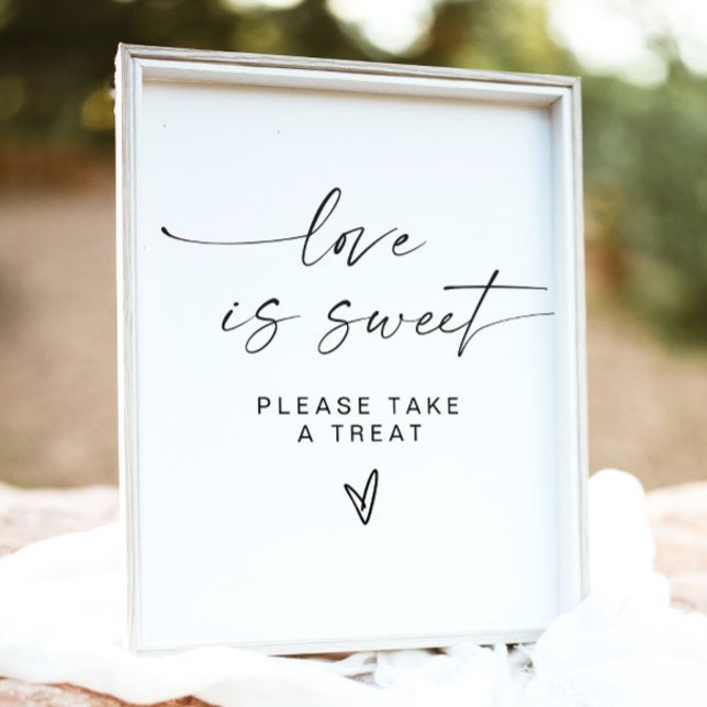BLAIR Modern Bohemian Love Is Sweet Dessert Table Poster (Creator Uploaded)