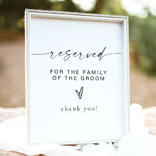BLAIR Modern Bohemian Reserved for Family of Groom Poster