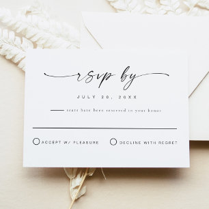 BLAIR Modern Bohemian Simple RSVP Postcard