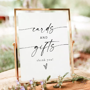 BLAIR Modern Cards and Gifts Wedding Table Poster