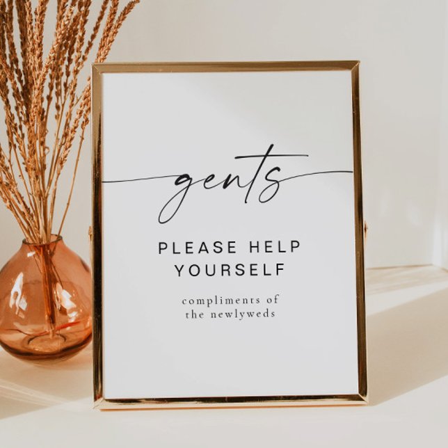 BLAIR Modern Minimalist Gents Bathroom Toiletry Poster (Creator Uploaded)