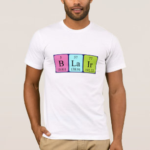 Blair periodic table name shirt
