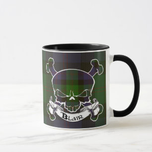 Blair Tartan Skull Mug