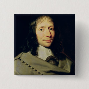 Blaise Pascal 15 Cm Square Badge