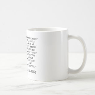 Blaise Pascal Arrive At Beliefs Basis Attractive Coffee Mug