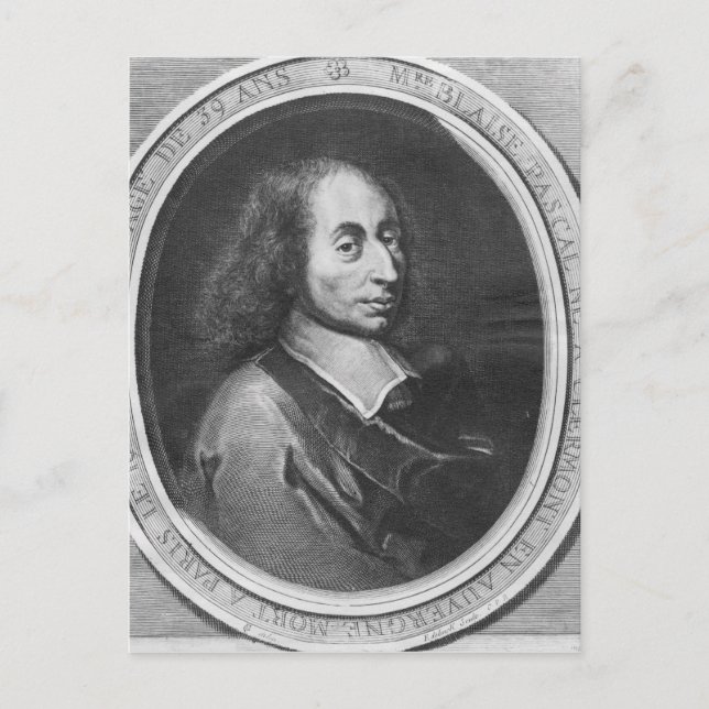 Blaise Pascal Postcard (Front)