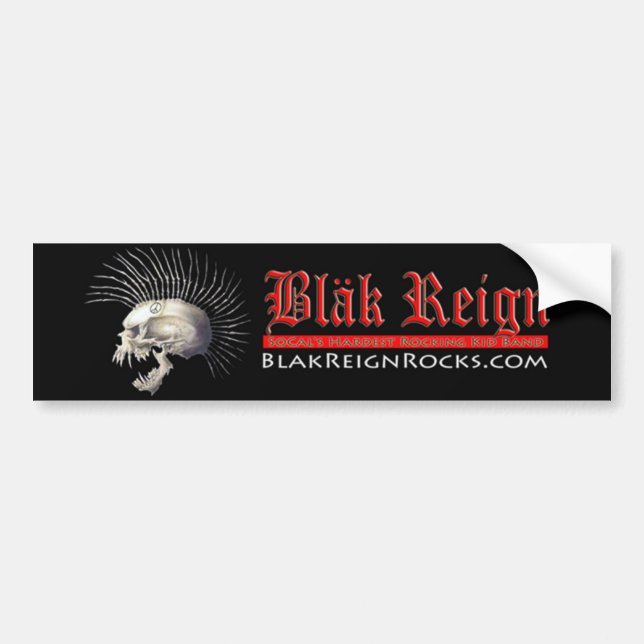 Blak Reign Bumper Sticker (Front)