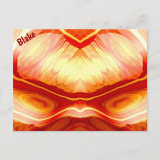 BLAKE ~ 3D Fractal Design Pattern ~ Postcard
