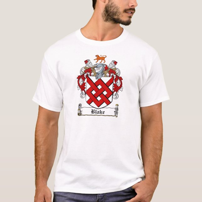 BLAKE FAMILY CREST -  BLAKE COAT OF ARMS T-Shirt (Front)