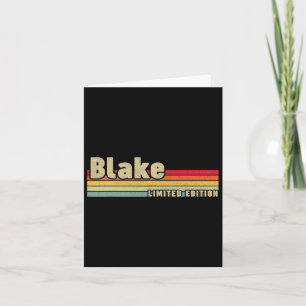 Blake Gift Name Personalised Birthday Funny Christ Card