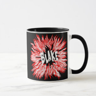 Blake Name Star in Red Mug