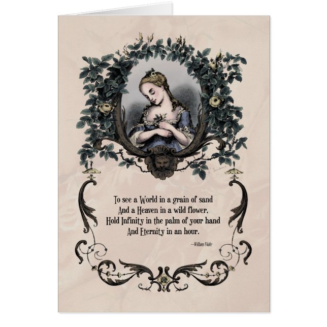 Blake "To See a World" Victorian Art Card (Front)