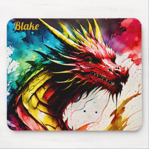 BLAKE ~ Zany Dragon ~ Bright! ~ Mouse Pad