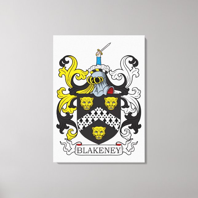 Blakeney Coat of Arms Canvas Print (Front)
