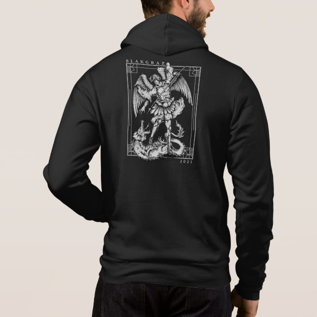 Blakgraz Archangel Hoodie (Back)