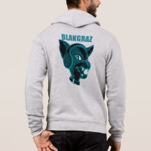 Blakgraz Lucy the Dog with Headphones Hoodie