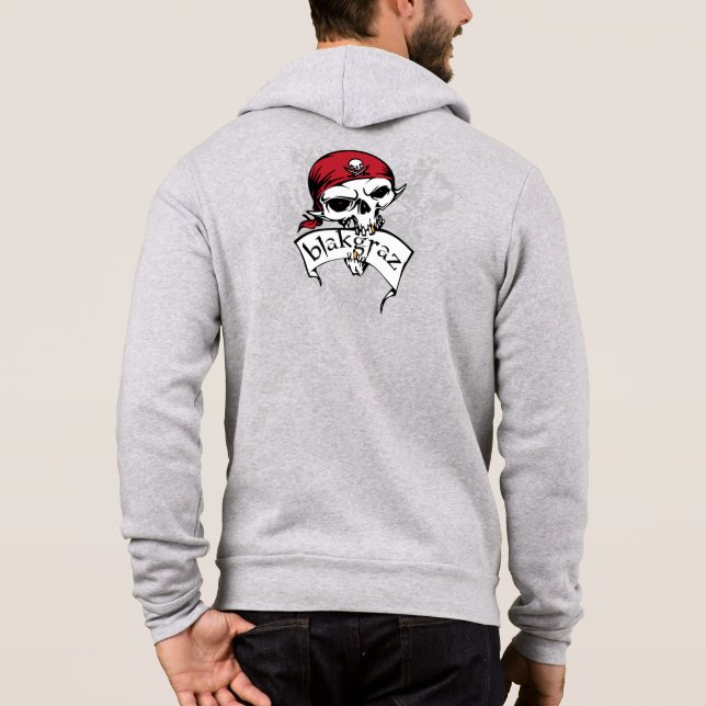 Blakgraz Pirate Skull Hoodie (Back)