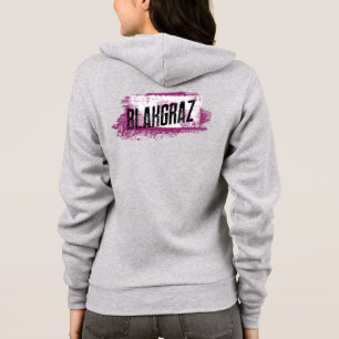 Blakgraz Purple & White Painted Brush T-Shirt Hoodie